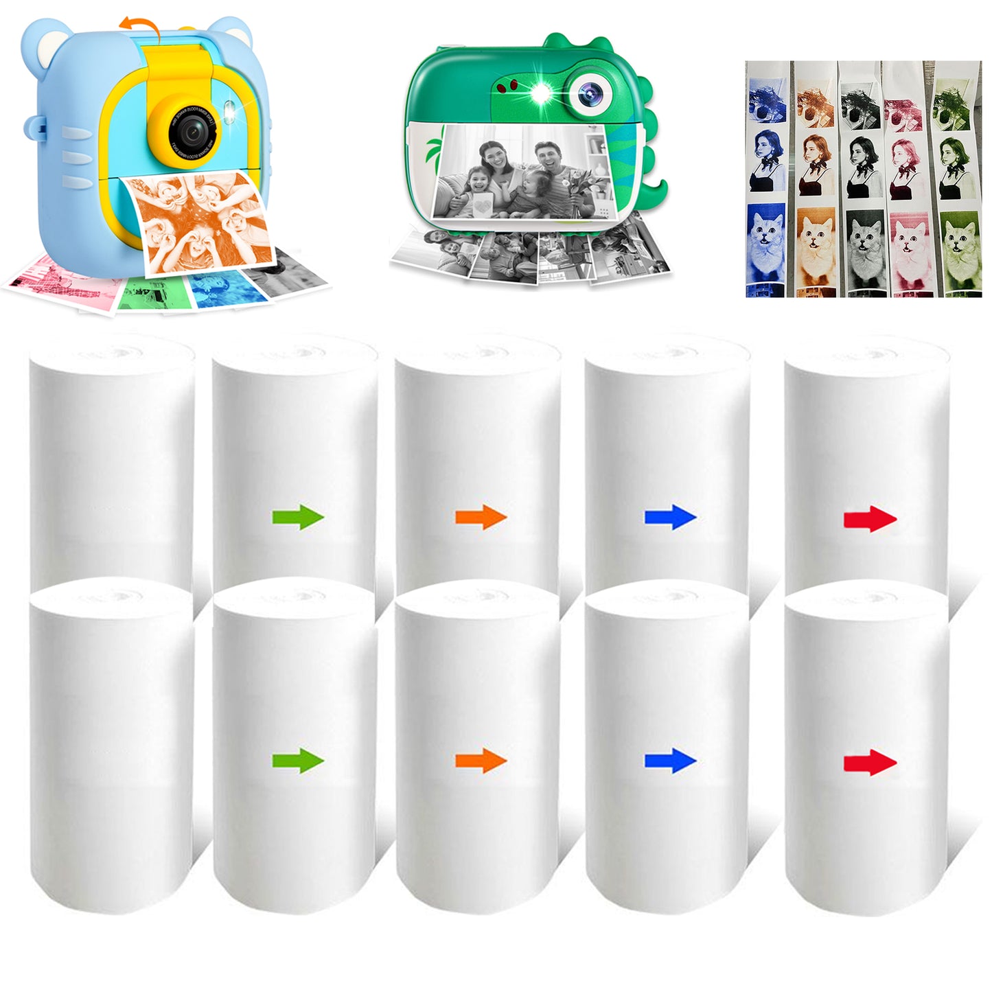 M2/M3-F Colorful Instant Paper * 10 Rolls