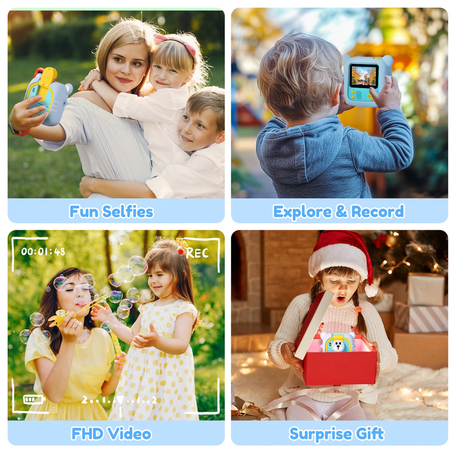 M2-A Blue Kids Camera Instant Print