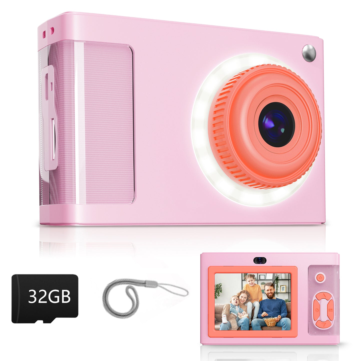 Y2-A Pink Digial Camera with LED Filling Light