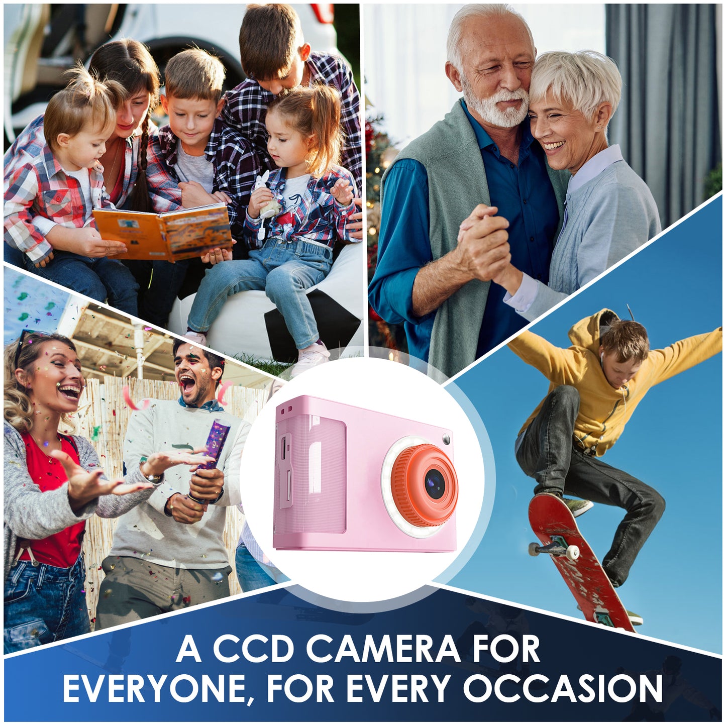 Y2-A Pink Digial Camera with LED Filling Light