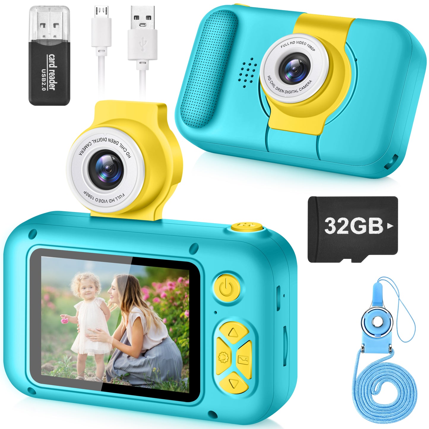 X101-F Navy Blue Kids Camera