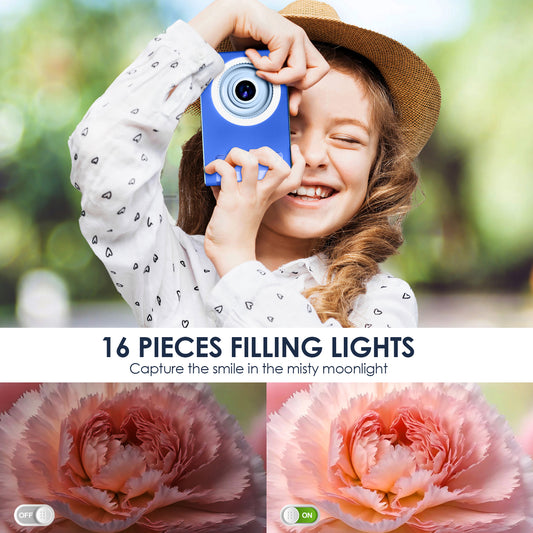 Y2-G Sapphire Blue Digial Camera with LED Filling Light