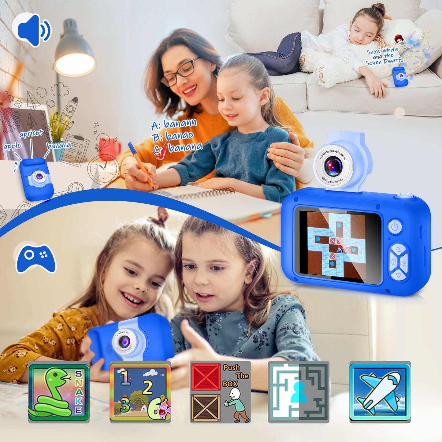 X101-I Sapphire Blue Kids Camera