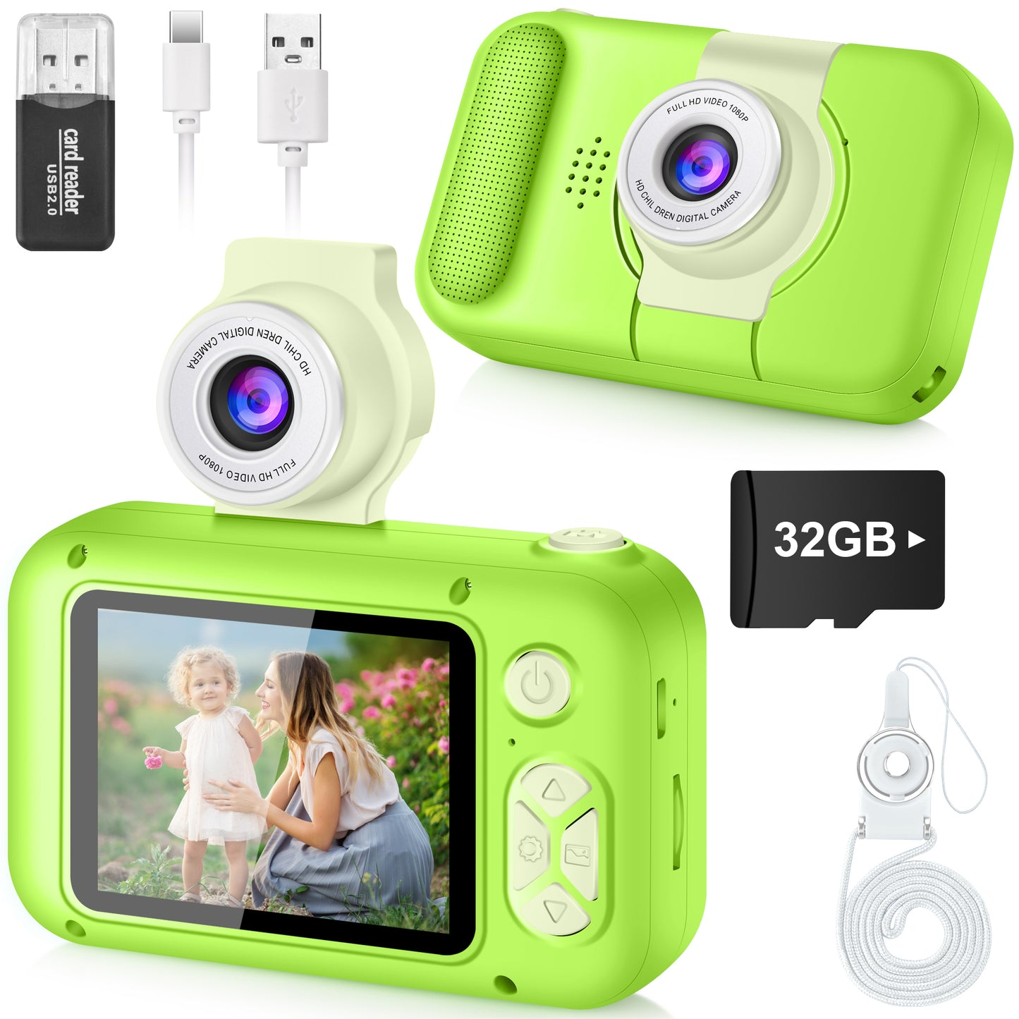X101-H Green Kids Camera