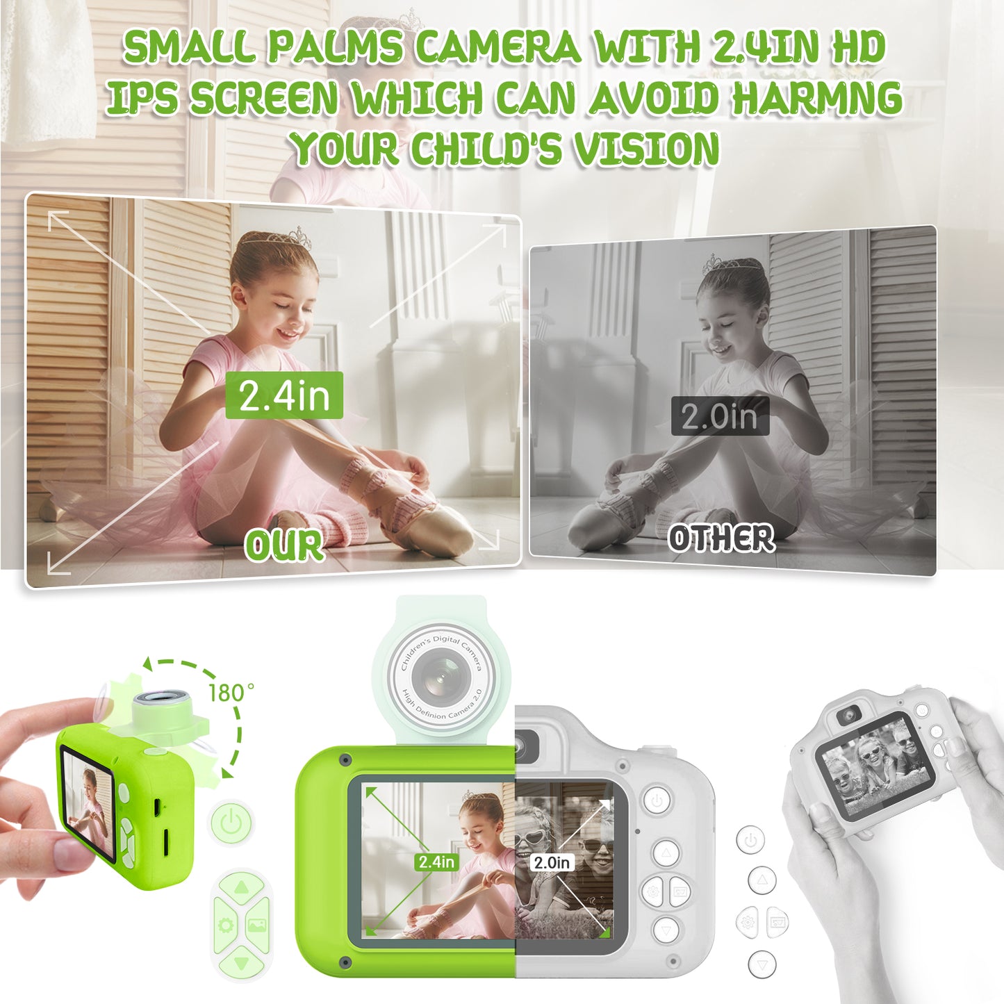 X101-H Green Kids Camera