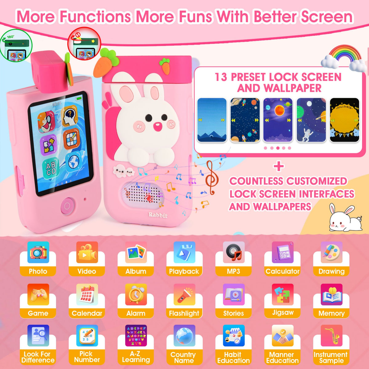 A200-PKRT Kids Camera, Kids Phone