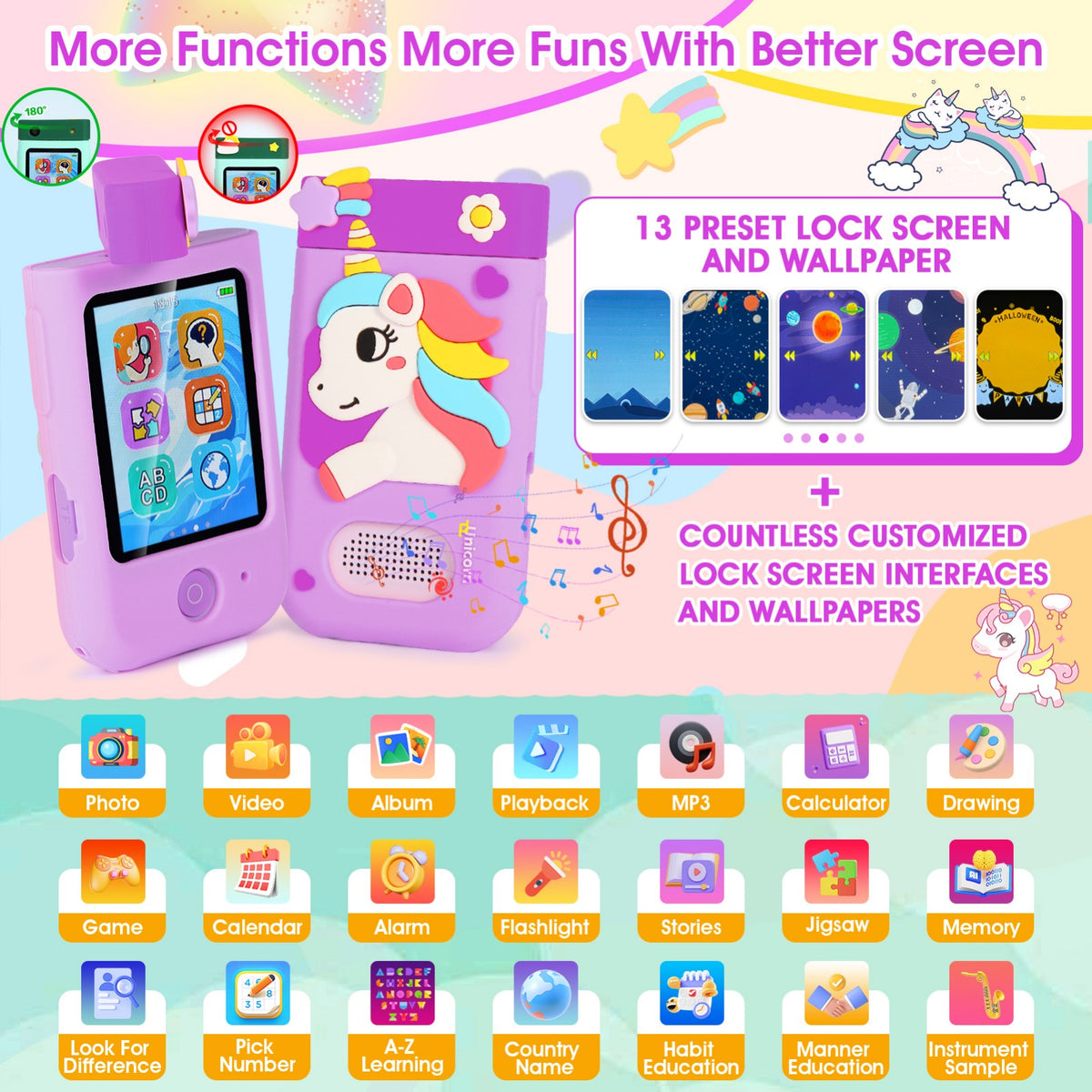 A200-PEUN Kids Camera, Kids Phone