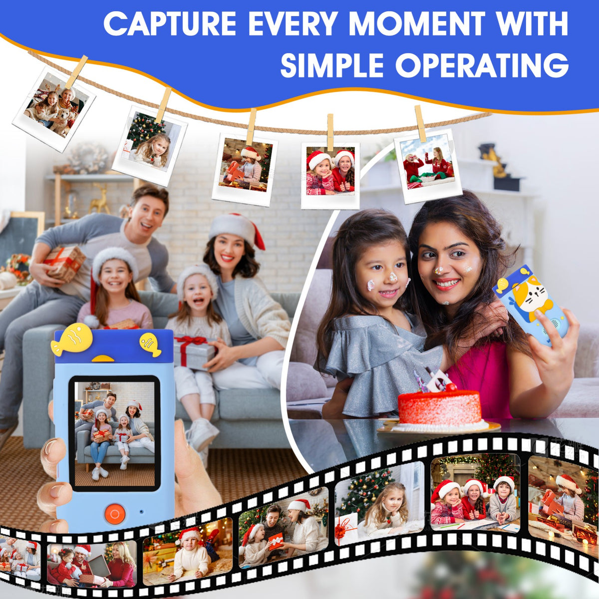 A200-BLCT Kids Camera, Kids Phone