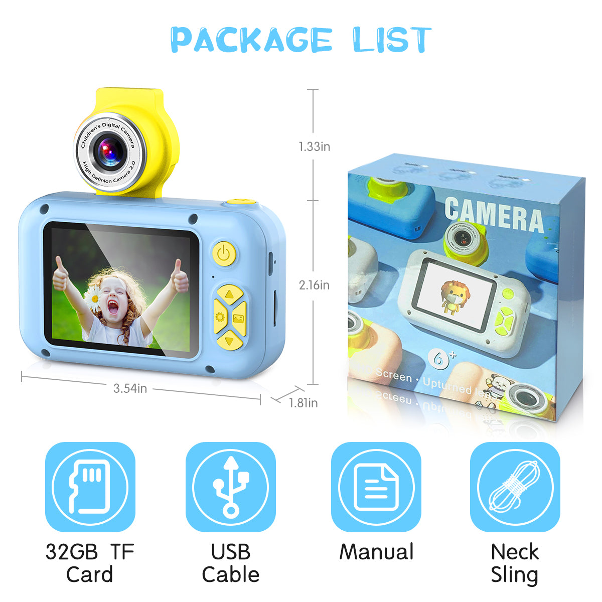 X101-A Blue Kids Camera
