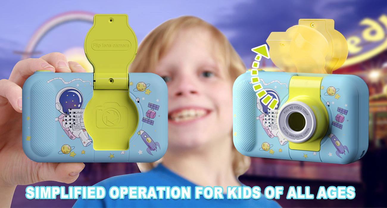 X101XCH-B Blue Astronaut Kids Camera