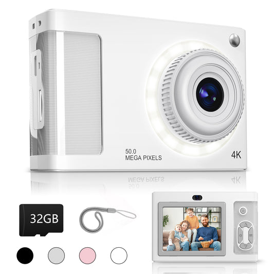 Y2-B White Digial Camera with LED Filling Light