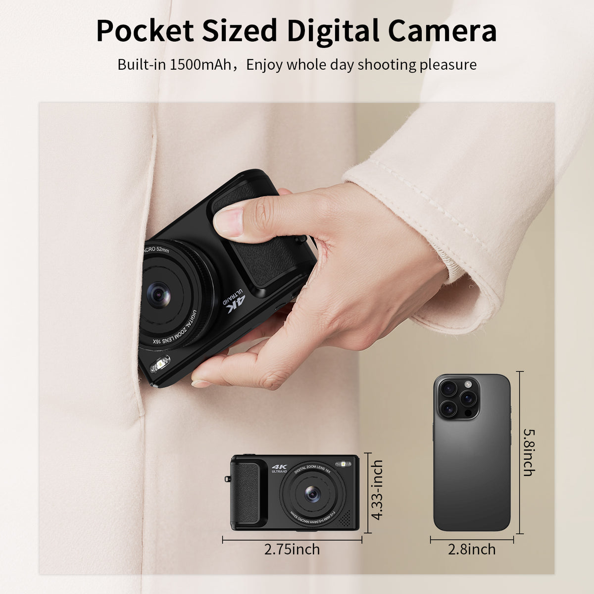 Y1-BK Digital Camera