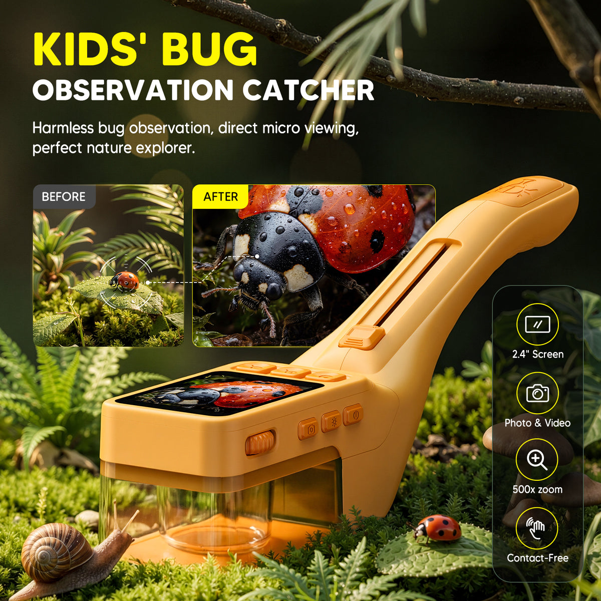 B315-YL Bug Catcher for Kids