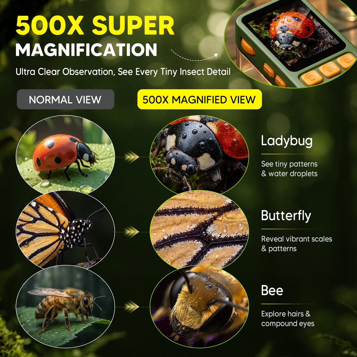 B315-YL Bug Catcher for Kids