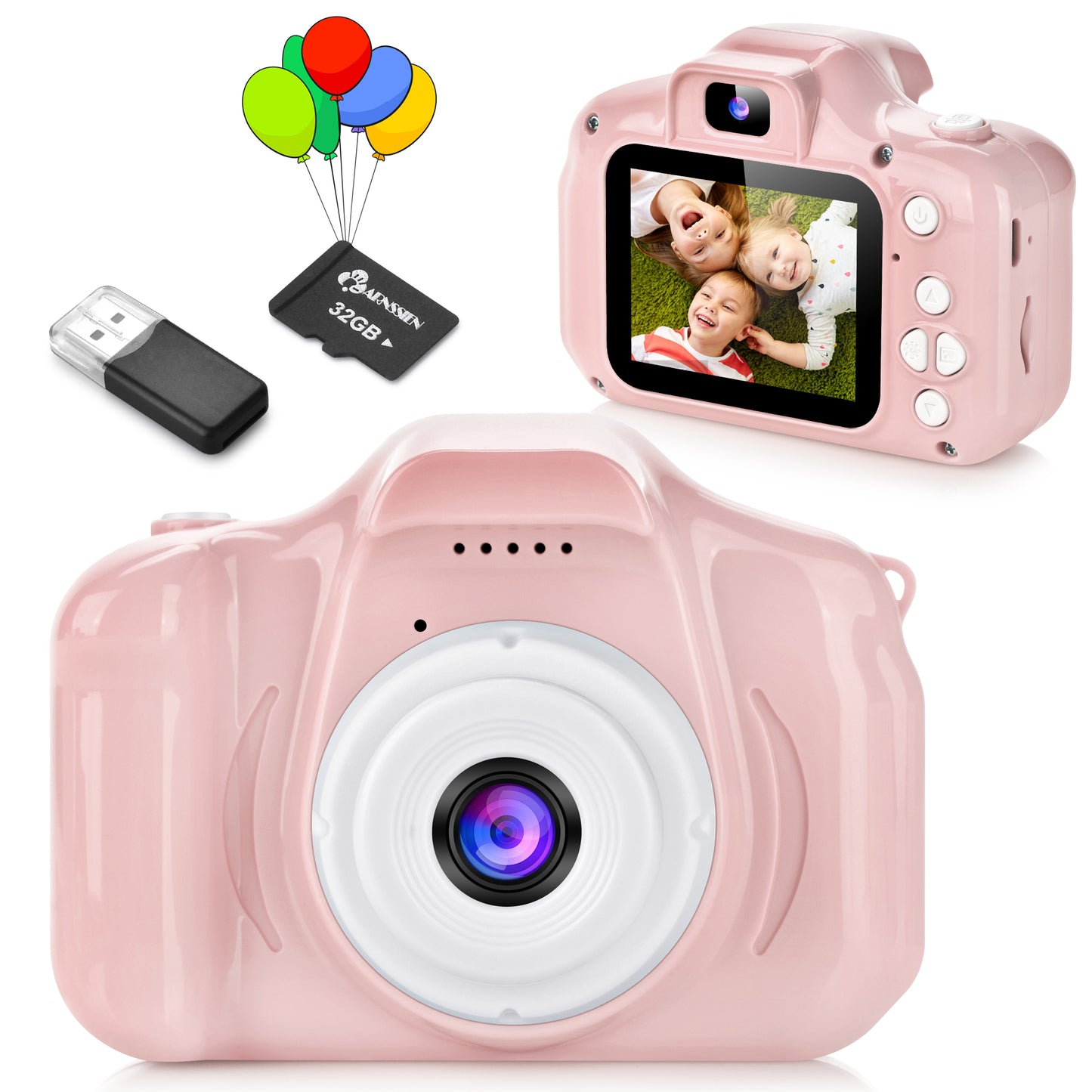 X200-B Pink Kids Camera