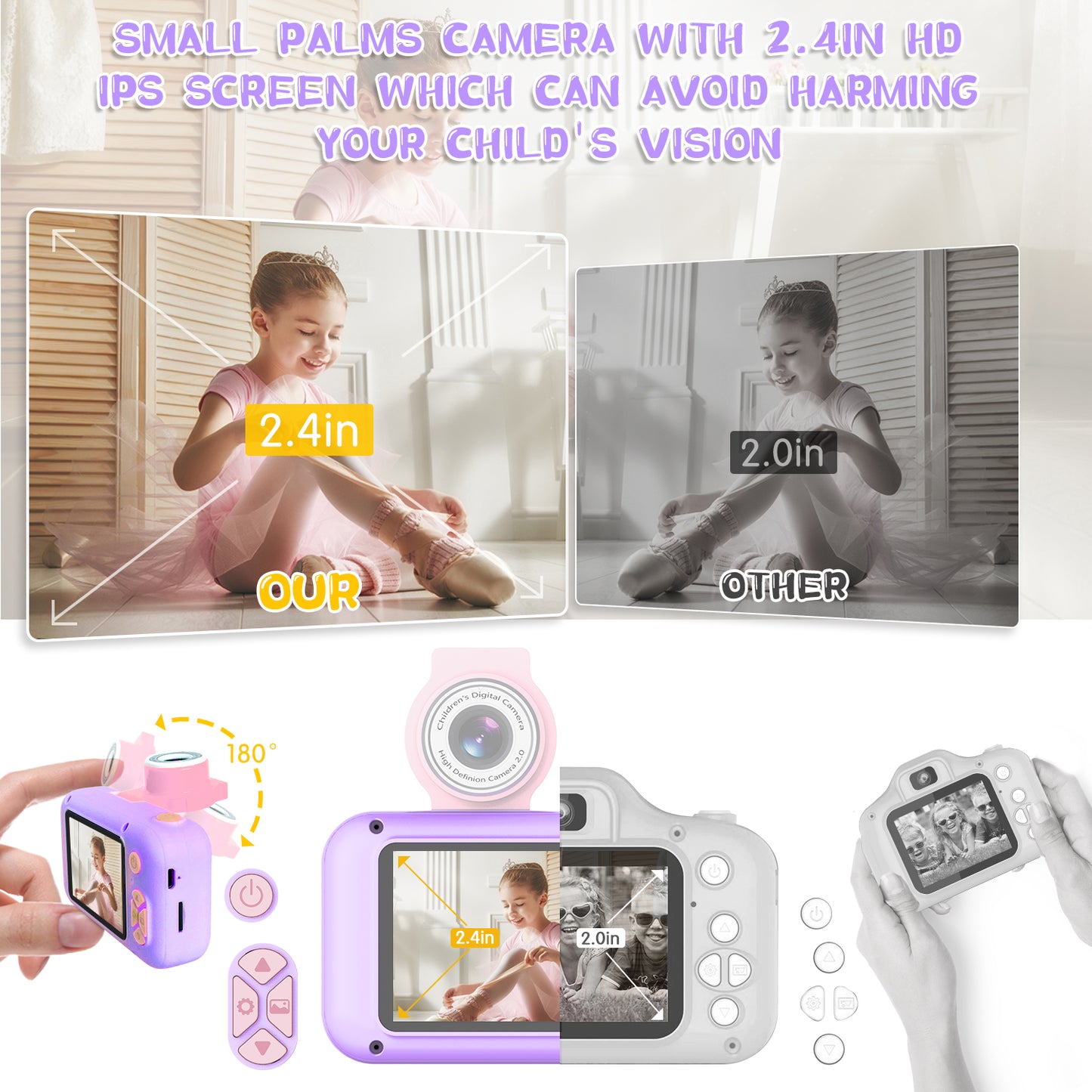 X101-D Purple Kids Camera