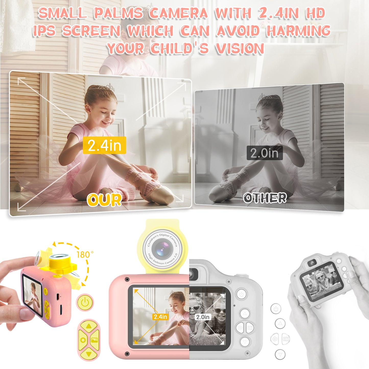 X101-C Pink Kids Camera